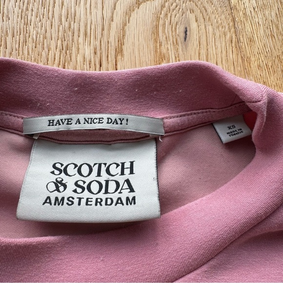 SALE ⬇️ SCOTCH & SODA PINK PUFF SLEEVES SWEATER - XS - Picture 10 of 14